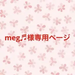 meg♬様専用ページ