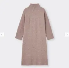 gu パフィータッチハイネックワンピース