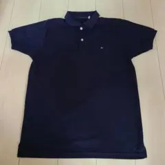 TOMMY HILFIGER ポロシャツ ブラック レディースLサイズ相当