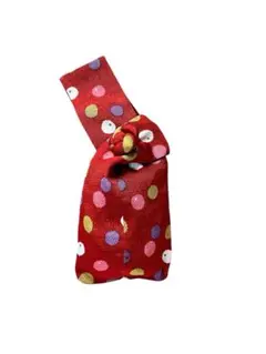 ビー玉 ラフ巾着 バッグ レッド 浴衣 和装 着物 夏祭り レディース 水玉