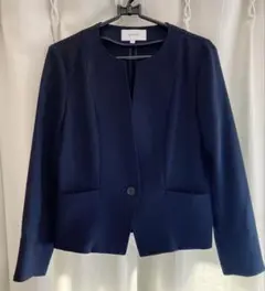 UNTITLED ノーカラージャケット サイズ2 ネイビー