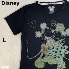 京*様 Disney/ディズニー/Tシャツ/ラメ/ミッキー＆ミニー/T958