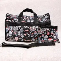 【新品同様】レスポートサック　スイーツ柄ボストン　ラージウィークエンダー　ポーチ