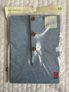 UNIQLO BABY ノースリーブ ショートオール 80cm ブルーのサムネイル