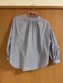 【earth music&ecology】ストライプブラウス フリーサイズ