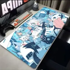 ホロライブ　白上フブキ デスクマット　マウスパッド　 ラバーマット　プレイマット