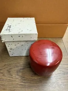 茶道具 棗 朱塗 金内塗 共箱付のサムネイル