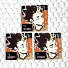 ハイキュー‼︎ スクエアステッカーコレクション　ジャンフェス　西谷夕×3
