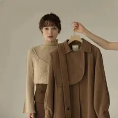 ジャケット・アウター Eaphi nocollar shaggy long coat Eaphi wave design shaggy long coat N110683912安い 価格