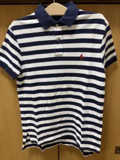超美品】ラルフローレン ハーフジップ ポロシャツ ストレッチ 紺 