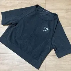ジムシャーク　レディース　半袖シャツ　ストレッチシャツ　炭黒