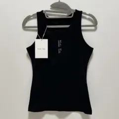 【新品未使用】MatinKim ロゴ タンクトップ 黒のサムネイル