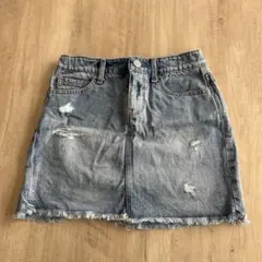 GAP デニムスカート 8才　ダメージ加工 女の子