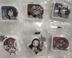 ［未開封新品］鬼滅の刃 消しゴム4つ、キーホルダー2つのセット　くら寿司