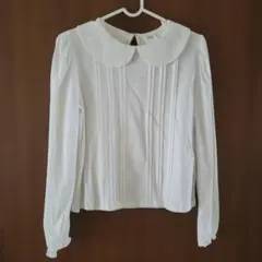 ZARA 襟付きホワイトブラウス 152cm