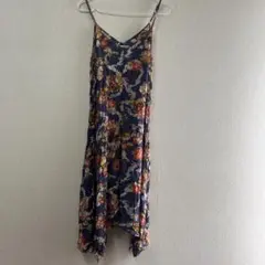 Sunny Girl ネイビー 花柄 キャミワンピース サイズ10