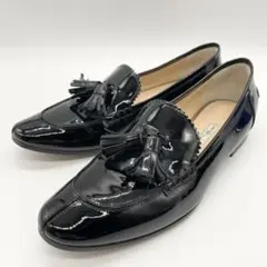 【美品】PELLICO ペリーコ タッセルローファー パテントレザー 黒のサムネイル
