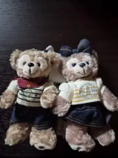 ダッフィー　シェリーメイ　ぬいぐるみバッジ