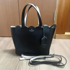 美品 ケイトスペード katespade 巾着 スモールバケット ブラック