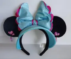 ディズニー ミニーカチューシャ サンバイザー付き