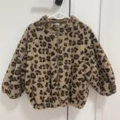 110cm アウター ブルゾン ヒョウ柄 レオパード 韓国海外子供服 ギャル