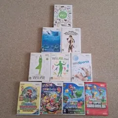 Wii ゲームソフト 10本まとめセット マリオカート8 マインクラフト 他