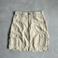 00s tommy hilfiger リネン バギーカーゴショーツ w30 古着