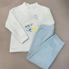 UNIQLO 120 ちいかわサンリオコラボ　フリースパジャマ 水色