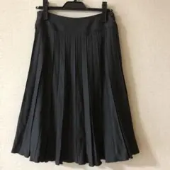 プリーツスカート ひざ丈