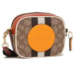 COACH ショルダーバッグ ブラウン/オレンジ