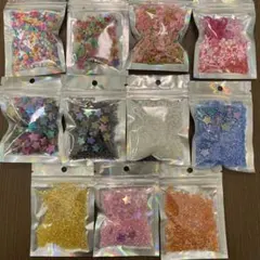 デコレーションビーズセット 12パック 推し活 ハンドメイド フレーク【2】