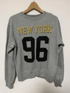 NEW YORK 96 クルーネック スウェット グレー