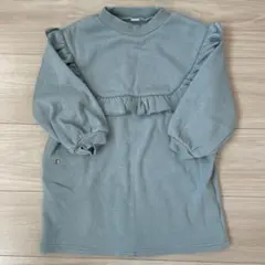 アプレレクール　裏起毛長袖ワンピース 100