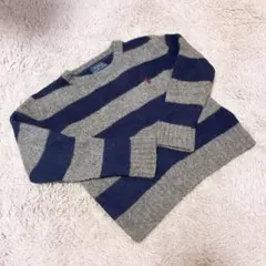Polo Ralph Lauren グレー ネイビー セーター M