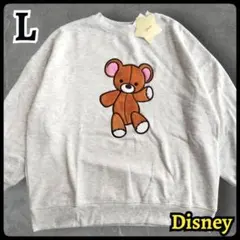 【新品】ディズニー ピーターパン マイケル くま トレーナー 裏起毛 L