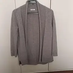 【トゥモローランド】グレー　ロングカーディガン
