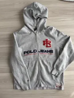 POLO JEANS 刺繍ロゴ パーカー グレー ラルフローレン2000s