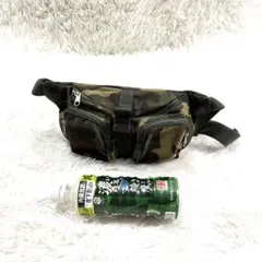 ウエストポーチ　ポーチ　迷彩　柄物　モスグリーン　旅行用品　スポーツ観戦