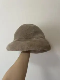 ベージュ フリース バケットハット ※値段交渉可