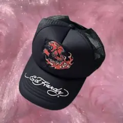 刺繍 エドハーディー edhardy 黒 キャップ ギャル 00's 海外のサムネイル