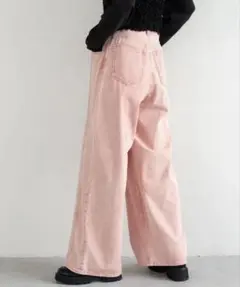 LEPSIM デニムパンツ カラーワイドデニム　129948
