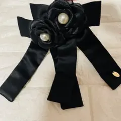 青木美沙子m❤︎petit NINA'Sコラボ 花飾りリボンヘアクリップ【新品】