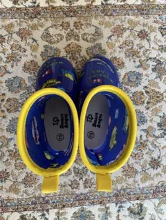 Smart Angel キッズ レインブーツ 15cm 働く車柄のサムネイル