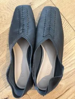 JEANASIS フラットシューズ ブラック Mサイズのサムネイル