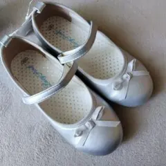 フォーマルシューズ 20cm シルバー ブラック、下駄サンダル３足セット