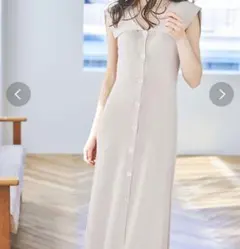 ビックカラー ロングワンピース