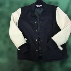 BEN DAVIS スタジャン ブラック×アイボリー L