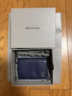 BALENCIAGA 三つ折り財布 ネイビー【値下げ可】のサムネイル