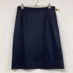 673 UNITED ARROWS ダークネイビー タイトスカート