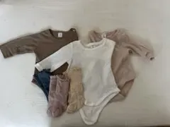 ベビー服4点(トップス・サロペット)・ソックス3色セット